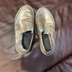 Rose gold skater shoes